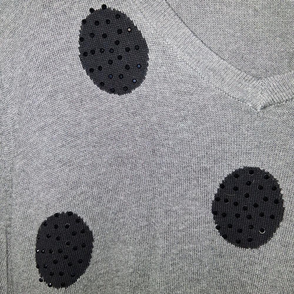 Chelsea & Theodore Charcoal Knit Top - Picture 4 of 7